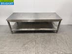 RVS Werktafel met onderschap 180 x 70 x 62 cm Horeca, Ophalen of Verzenden, Nieuw in verpakking