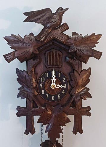 inconnu - Antique - Tilleul - 1940-1950 - horloge à coucou