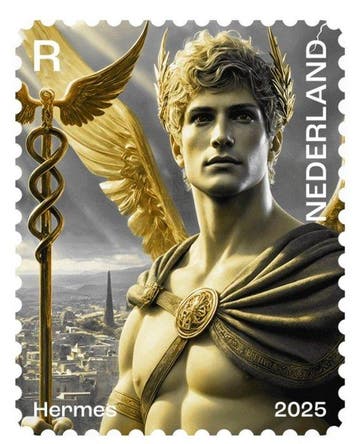 Nederland 2023/2023 - Nederland - Crypto Stamp 4 (Hermes) -, Gestempeld