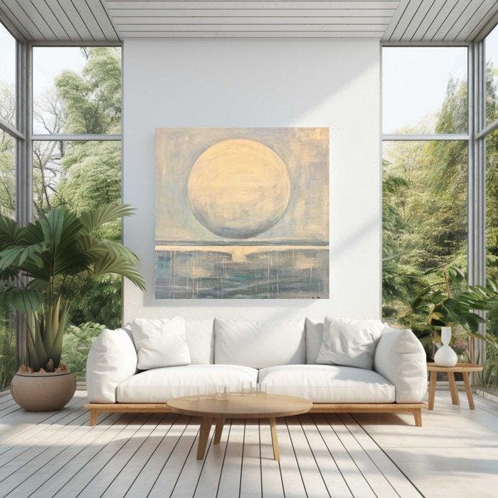 Bleu Moisette - Nuit dhiver (100% fait main - sans prix de, Antiquités & Art, Art | Peinture | Moderne