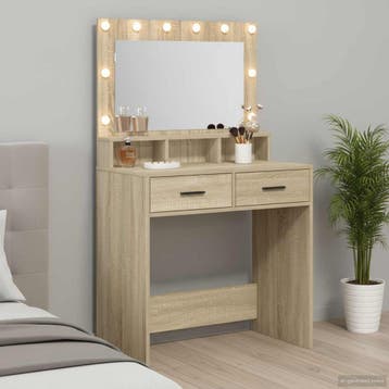 vidaXL Kaptafel Sonoma Eik 79 x 41 x 135 cm Bewerkt hout, Verzenden