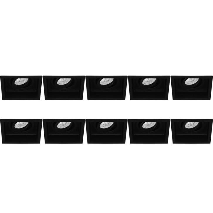 Spot Armatuur 10 Pack - Kantelbare GU10 Inbouwspot met LED T, Huis en Inrichting, Lampen | Overige, Nieuw, Verzenden