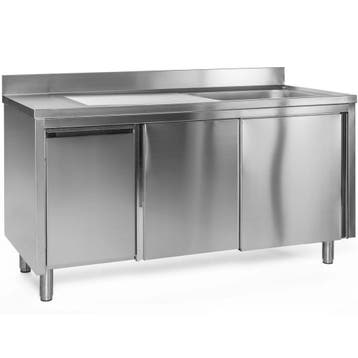 Spoeltafel | RVS | 1 Spoelbak (Rechts) + Afdruipvlak |, Verzenden, Nieuw in verpakking