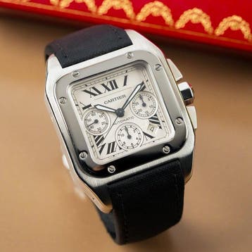 Cartier - Santos 100 XL Chronograph - W20090X8 - Homme -