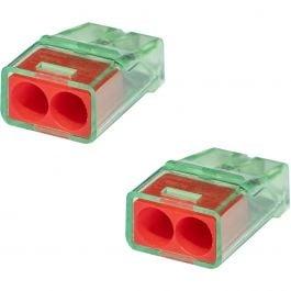 Vintex 2-polige rode lasklem 0.2-2.5 mm² - Veilig LED toebeh, Doe-het-zelf en Bouw, Overige Doe-Het-Zelf en Bouw, Nieuw, Verzenden