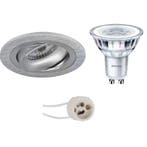 6W LED Spot Set - Kantelbare Ronde Witte Inbouwspot met GU10, Verzenden, Nieuw