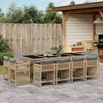 vidaXL 13-delige Tuinset met kussens poly rattan gemengd, Verzenden, Nieuw, Tuinset