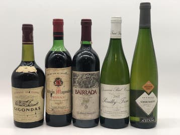 Mixed lot 5 x 75cl in diversity matured red/white, Verzamelen, Ophalen of Verzenden, Nieuw, Overige gebieden, Witte wijn