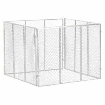 vidaXL Compostbak 100x100x77 cm gegalvaniseerd staal, Verzenden, Nieuw