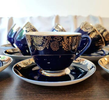 Lomonosov Imperial Porcelain Factory - Service à thé (16) -