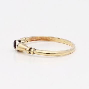 Ring - 14 karaat Geel goud Granaat