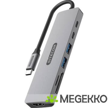 Sitecom 7 in 1 USB-C Power Delivery Multiport Adapter - 2x, Verzenden