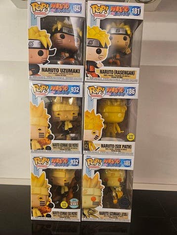 Funko - Funko Pop - X6 Funko Naruto Mix