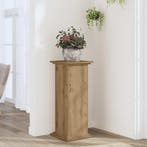 vidaXL Plantenstandaard 33x33x80 cm bewerkt hout artisanaal, Tuin en Terras, Verzenden, Nieuw