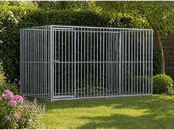 Veiling - Stalen hondenkennel verzinkt - 200x300x184 cm, Dieren en Toebehoren, Nieuw