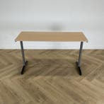 Eromes schooltafel (hxbxd) 77x130x50 cm,  beuken - grijs, Gebruikt