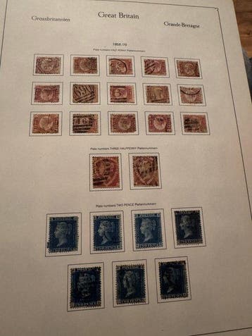 Groot-Brittannië 1840/1969 - vintage KA-BE postzegelalbum, Gestempeld