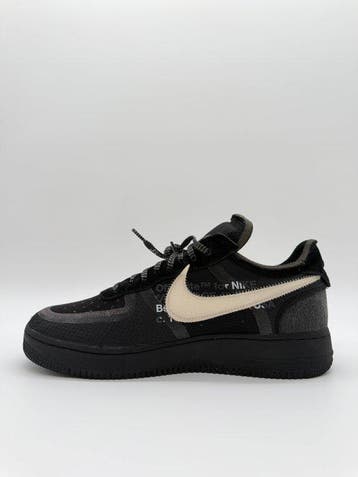 Nike - Nike Air Force 1 Off-White Black - Sneakers - Maat:, Nieuw