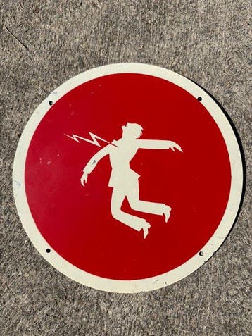 Hoogspanning — levensgevaar - Plaque (2) - Aluminium