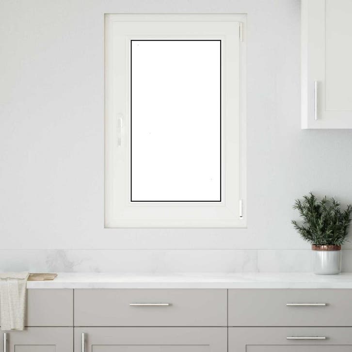 vidaXL Kelderraam RISOR 60 x 90 cm PVC en Glas, Doe-het-zelf en Bouw, Raamkozijnen en Schuifdeuren, Nieuw, Verzenden