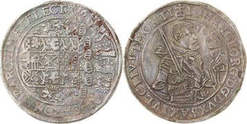 Duitsland 1 taler, daalder Sachsen 1625 Johan Georg Dresd..., Verzenden