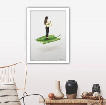 Coco de Paris - Woman flying on a leaf
