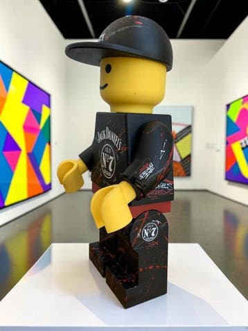 WASE - Speelgoed figuur JACK DANIEL’S FIGURINE LEGO 45 cm -
