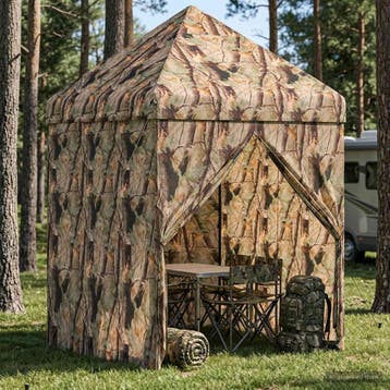 vidaXL Pop-up Gazebo met 4 Zijwanden 3 x 3 m Bos Camouflage, Verzenden