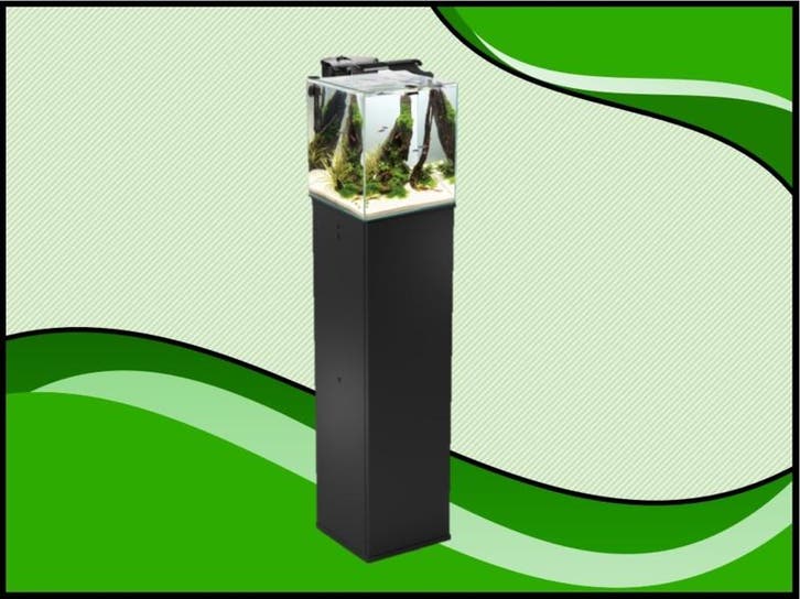 Aquael nano cube set duo - 49 liter zwart aquarium inclusief, Dieren en Toebehoren, Vissen | Aquaria en Toebehoren, Nieuw, Verzenden