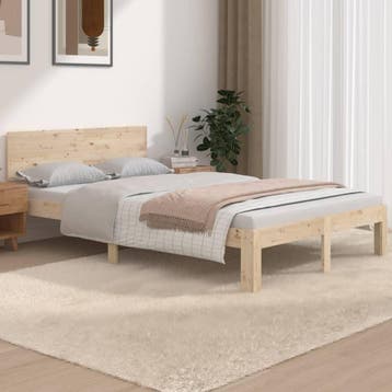 vidaXL Bedframe massief hout 120x190 cm, Verzenden