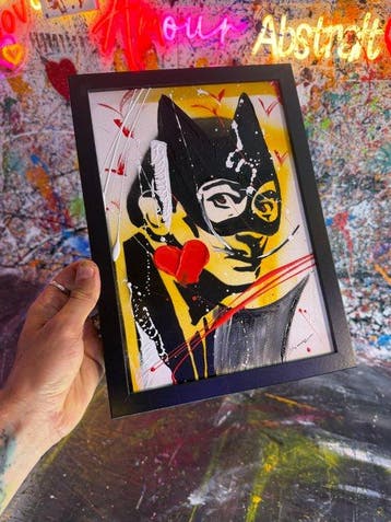 Michele Socionovo - Batman Dali Amour abstrait street art