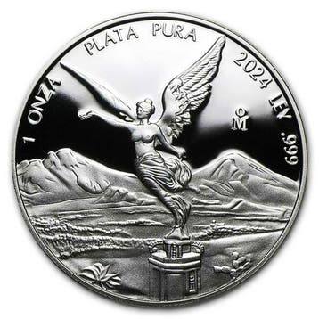 Mexico. 2024 1.9 oz Mexican Silver Libertad Proof 5 Coin Set