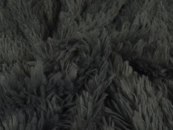 10 meter langharig bont - donkergrijs - Pluche stoffen, Verzenden, 120 cm of meer, Polyester, Grijs