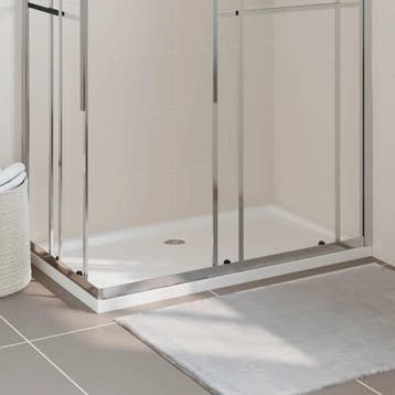 vidaXL Douchebak rechthoekig 70x120 cm ABS wit, Verzenden