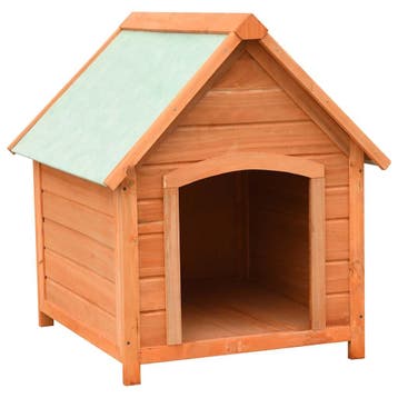 vidaXL Hondenhok 72x85x82 cm massief grenen- en vurenhout, Dieren en Toebehoren, Verzenden, Nieuw