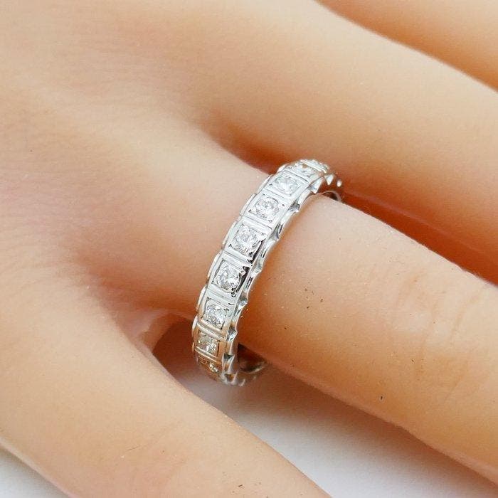 Bague déternité - 18 carats Or blanc - 1.00ct. tw. Diamant, Bijoux, Sacs & Beauté, Bijoux anciens