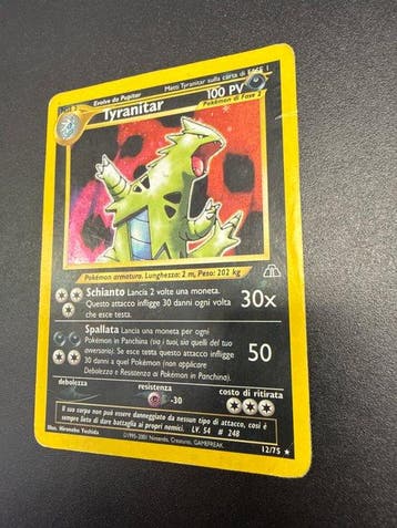 Pokémon - 1 Card - Tyranitar 12/75 Foil, Nieuw