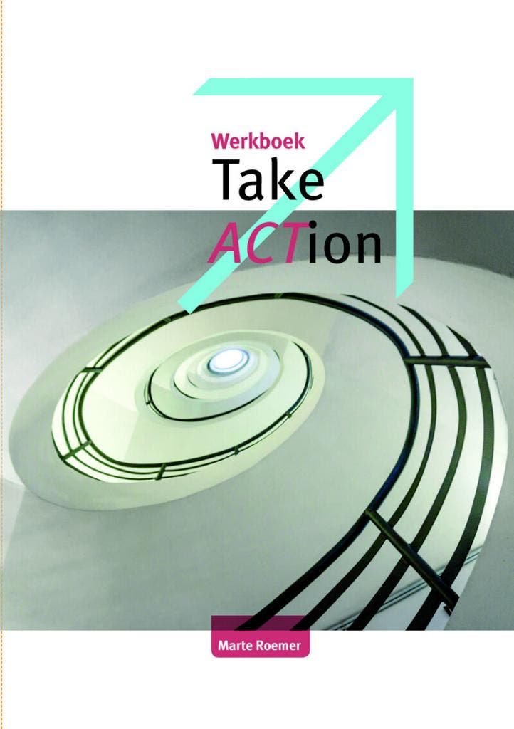 Werkboek take ACTion 9789088507601 Marte Roemer, Boeken, Psychologie, Zo goed als nieuw, Verzenden