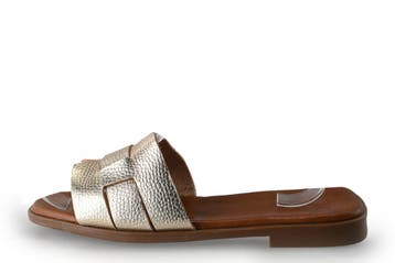 Jansfield Slippers in maat 40 Goud, Slippers, Overige kleuren, Verzenden, Gedragen