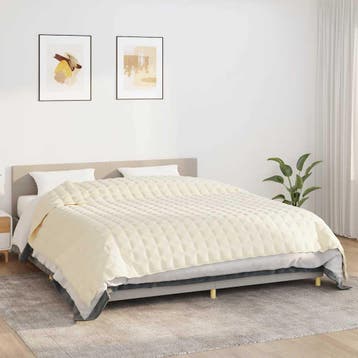 vidaXL Verzwaringsdeken 220x260 cm 15 kg stof, Verzenden, Nieuw