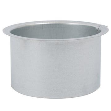 Platte tuit (flens) Ø 125mm - Hoogte = 80mm, Verzenden, Nieuw