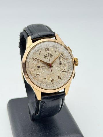 silver - chronograph valjoux 92 vintage - Zonder, Nieuw