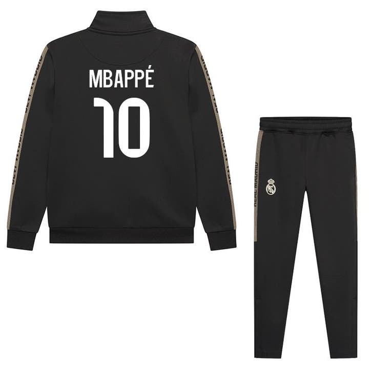 Mbappe Real Madrid Trainingspak - 2025-2026 - Zwart - Kind, Sport en Fitness, Voetbal, Trainingspak, Nieuw, Verzenden