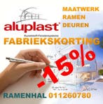 Gratis offerte binnen 48 u, -15% fabriekskorting, Kunststof, Verzenden, Raamkozijn, Nieuw