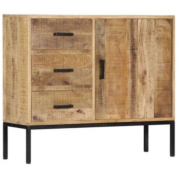 vidaXL Dressoir 88x30x71 cm massief mangohout, Verzenden