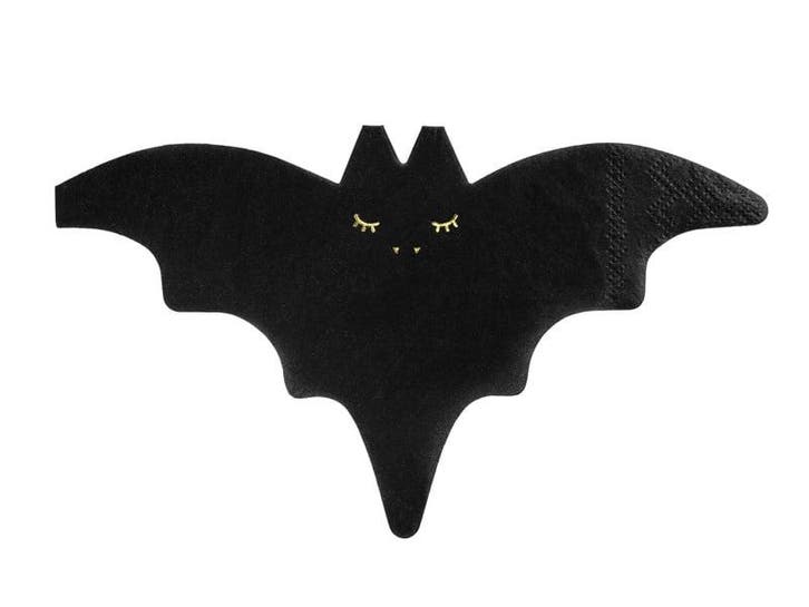 Halloween Servetten Vleermuis 32cm 20st, Hobby en Vrije tijd, Feestartikelen, Nieuw, Verzenden