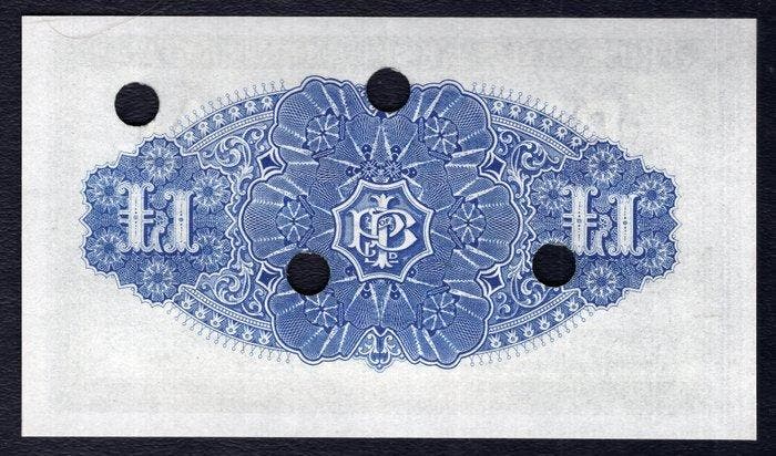 Ierland. - 1 Pound 1926 - Pick 346p1 - unnumbered / punch, Postzegels en Munten, Bankbiljetten | Europa | Niet-Eurobiljetten