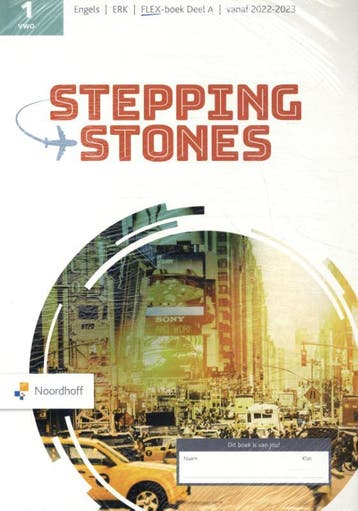 Stepping Stones ed 7.1 vwo+ 1 FLEX text/workbook A Alders, Boeken, Verzenden, Zo goed als nieuw, Alders