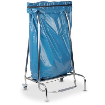 Afvalzakhouder | RVS (Glanzend) | 80L | Klemsluiting |, Verzenden, Nieuw in verpakking