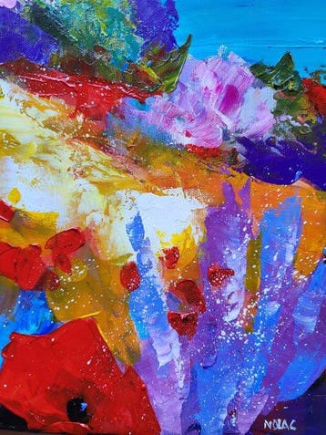 NOLAC - Grand Tableau original de NOLAC au couteau 2026 -